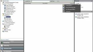 Send SMS from Systems Center Operations Manager 2007 - Configuring SMS notifications step 1
