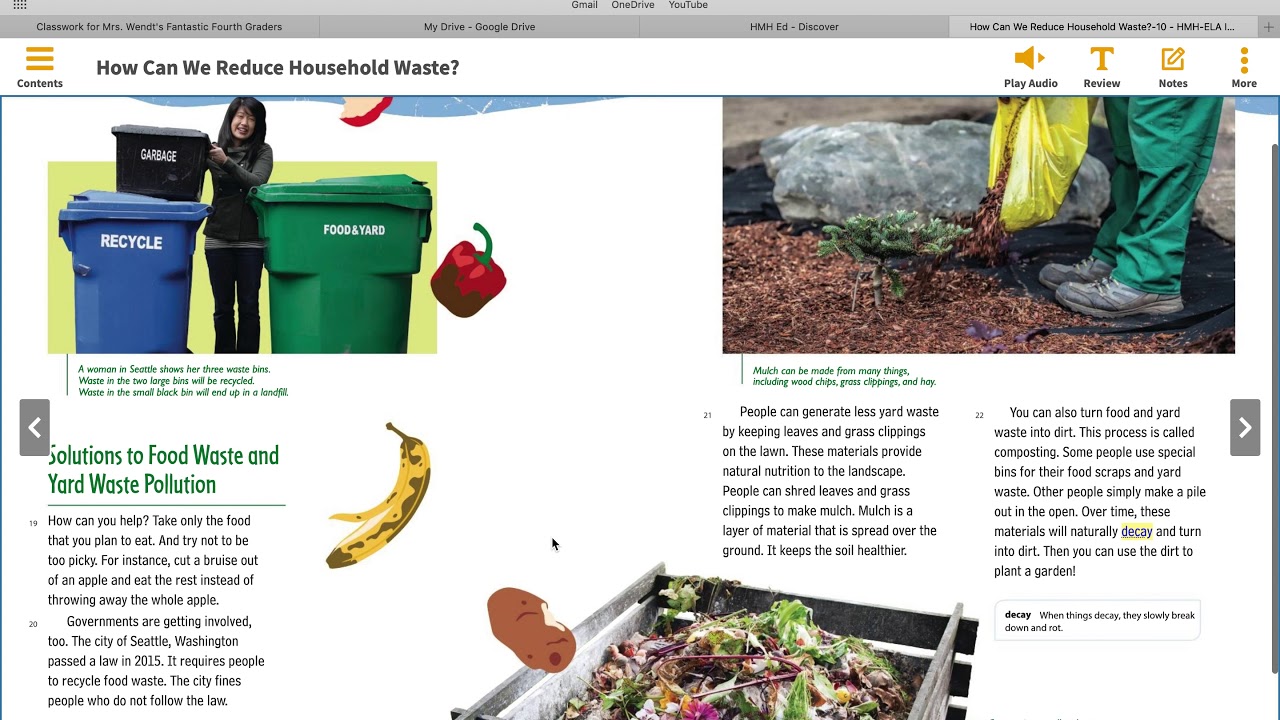 Teacher Read Reduce Household waster - YouTube