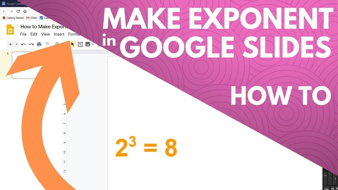 How to Make Exponents in Google Slides