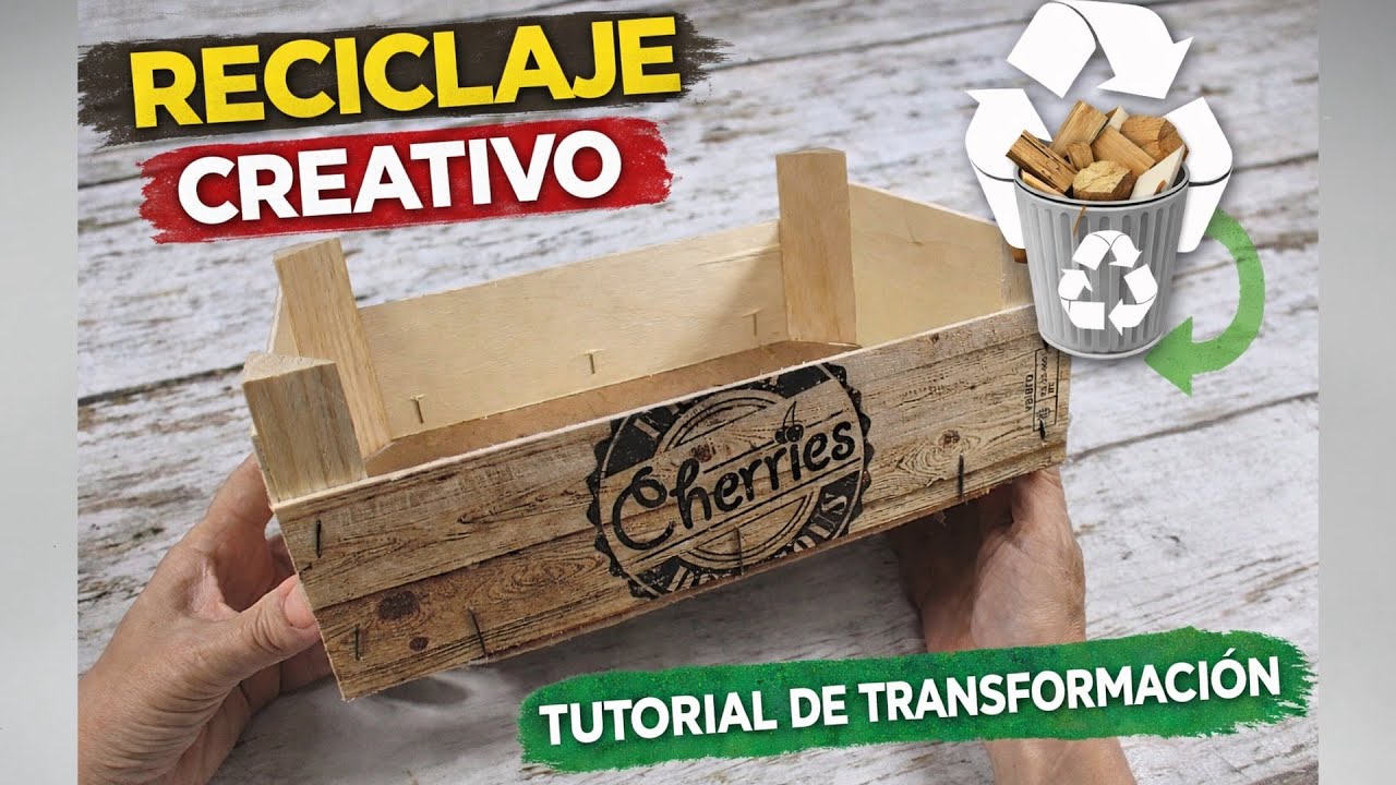 2 útiles IDEAS con un cajoncito y TABLAS que estaban en la BASURA!! Manualidades - DIY - Artesanato
