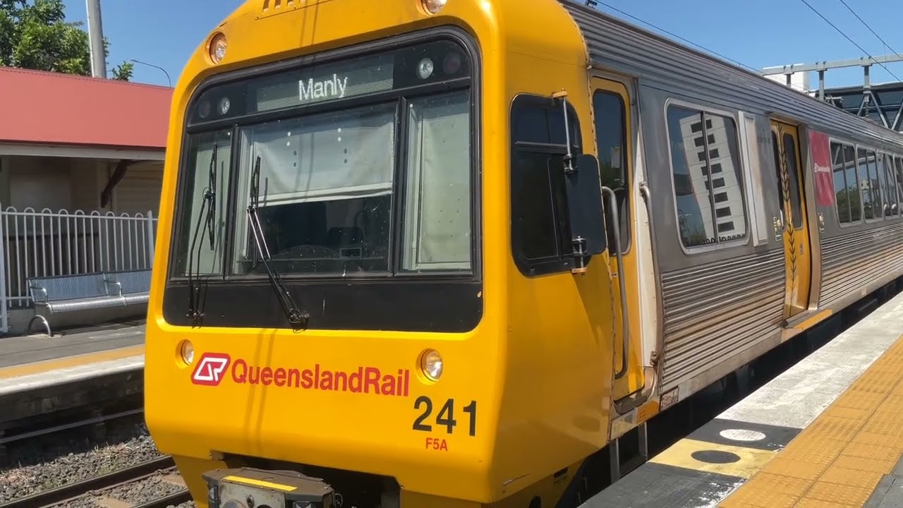 Manly SMU241 Departing Cannon Hill Train Station Platform 1