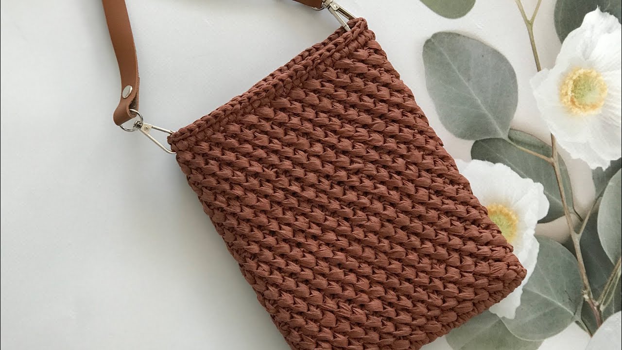 YENİ MODEL TELEFON ÇANTASI ÖRÜYORUZ #handbag #raffiabag #handmade
