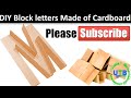 How to make big 3d letters out of cardboard 3d letters from cardboard latter m