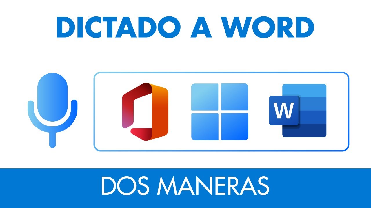 Dictar con la voz a Word y Windows | Dos métodos | Office 2023 - YouTube