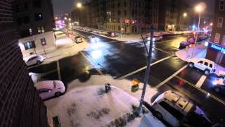 2016 Blizzard Jonas ~ NYC Time-Lapsed From Midnight to Morning