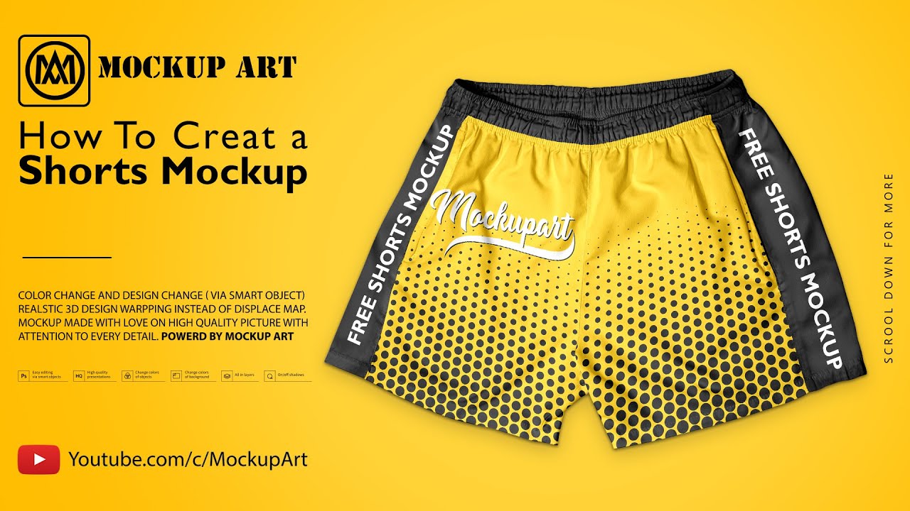 Download How To Make A Shorts Mockup Photoshop Mockup Tutorial Youtube