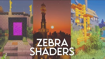 ZEBRA SHADERS FOR MCPE |  BEST NO LAG SHADER FOR LOW END DEVICES  | 1.17+ | CAVES AND CLIFFS | MCPE