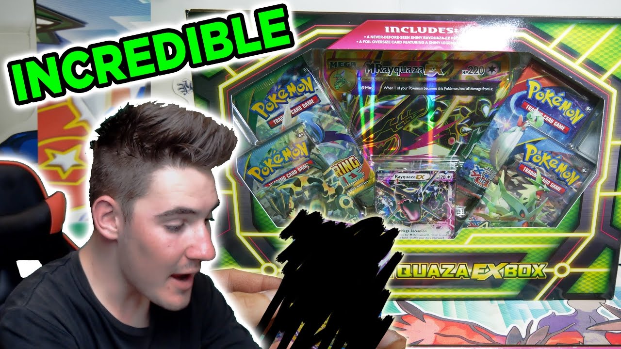 Unboxing: Pokémon TCG - Shiny Rayquaza EX Box 