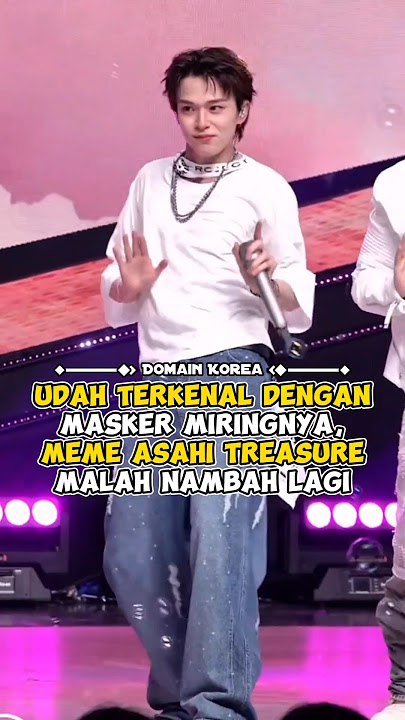 Udah terkenal dengan masker miringnya, Meme Asahi TREASURE malah nambah lagi #kpop #shorts