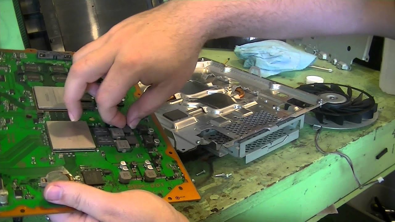 HowTo Repair Sony PS3 YLOD Part 2 Reflow Preparations YouTube