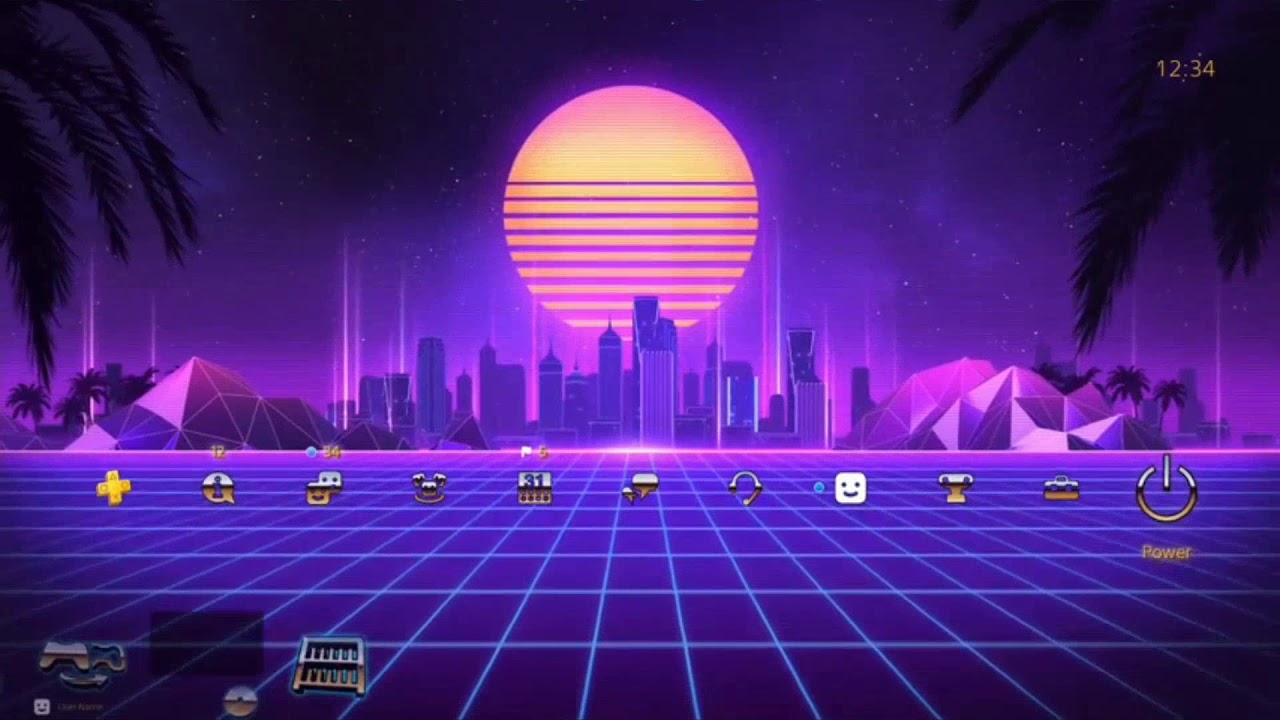 how to get neon drive dynamic theme ps4 not available