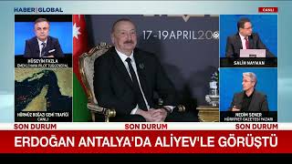 Hurbaşkanı Erdoğan Antalyada Azerbaycan Hurbaşkanı Aliyev İle Görüştü