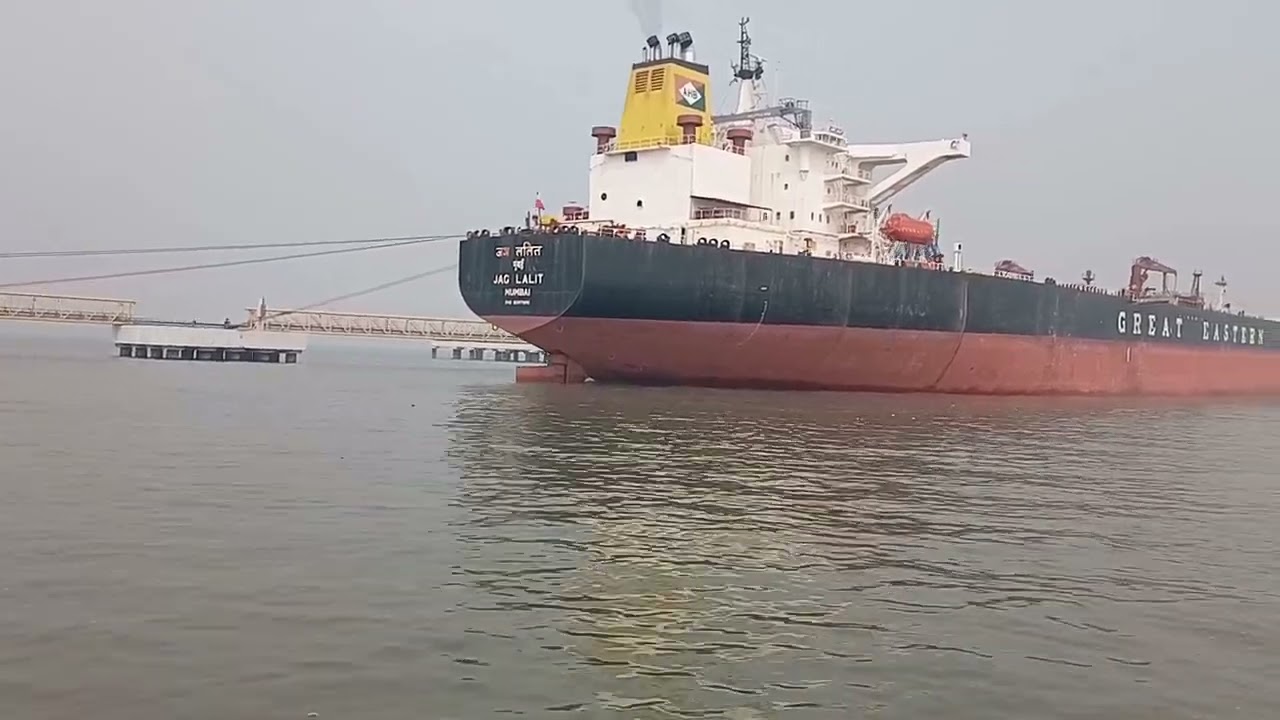 JAG LALIT, Crude Oil Tanker, Sailing in Sea, Mumbai