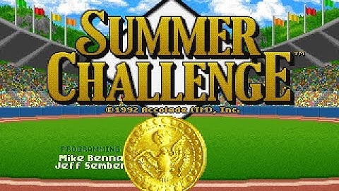 THE GAMES: Summer Challenge (PC/DOS) 1992, Accolade
