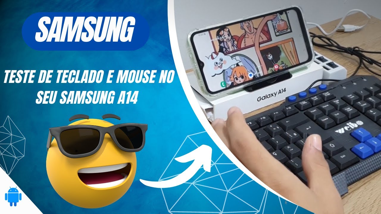 Teste de teclado e mouse no seu Samsung A14 - Passo a passo - YouTube