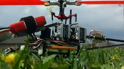 Blade 130 X stretched to 150 size with metal gear rotary servos