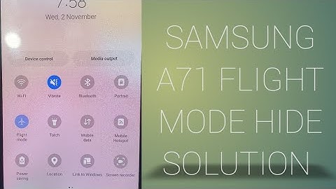 Samsung a71 no service issue auto flight mode hide solution