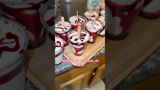Cómo hacer helados de veteado de mora