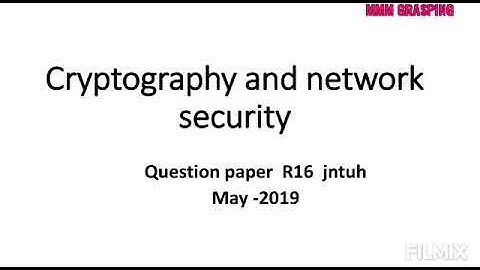 Cryptography and network security| BTech (CSE,IT)| Question paper| May 2019