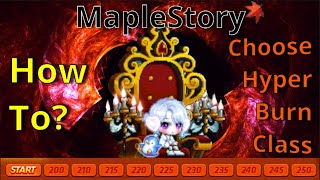 Famous How To Pick a Hyper Burn Class | MapleStory Profile