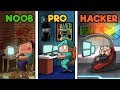 Minecraft - ULTIMATE HIDDEN GAMING ROOM! (NOOB vs PRO vs HACKER)