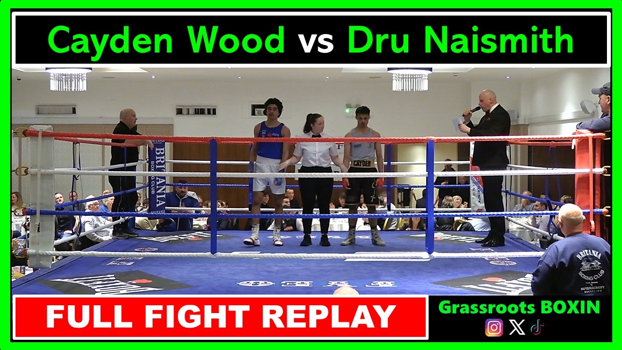 Cayden Wood vs Dru Naismith - FULL FIGHT - Britania Boxing Club Dinner Show (07/03/26)