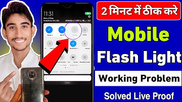 Mobile Flashlight Problem Solution | Vivo FlashLight Not Working | Flashlight Camera In Use 2025