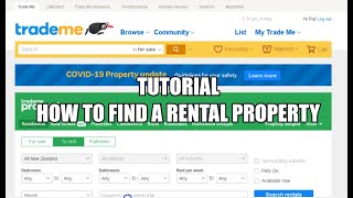 How to find a Rental property in New Zealand | House for Rent | Trade Me Property | Tutorial