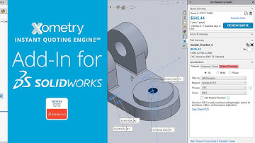 Xometry Instant Quoting Engine℠ Add-In for SOLIDWORKS