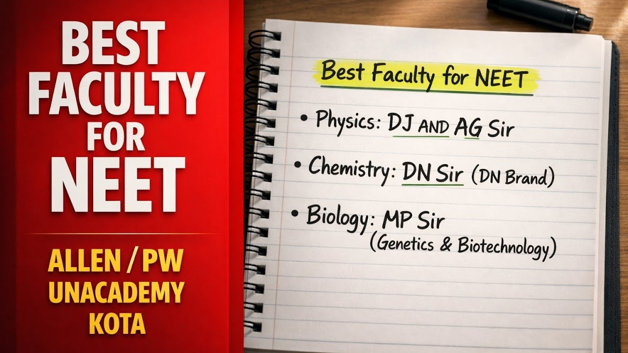 BEST FACULTY FOR NEET🔥| ALLEN/PW/UNACADEMY KOTA | 