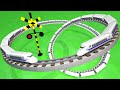 【踏切アニメ】のびすぎる新幹線 Railroad Crossing Animation