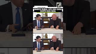Marco Rubio, UFC CEO Dana White Sign Agreement on Sports Diplomacy