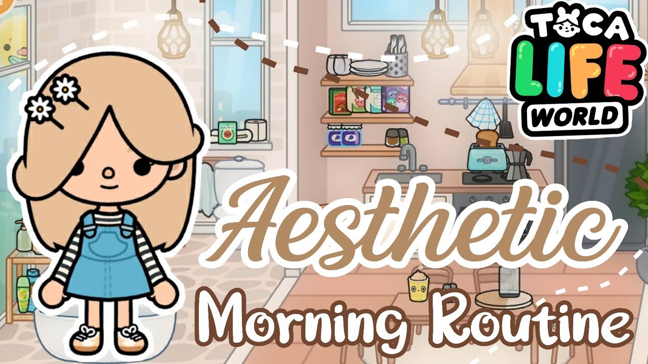 Toca life world aesthetic daily routine // aesthetic toca routines | Tokica |