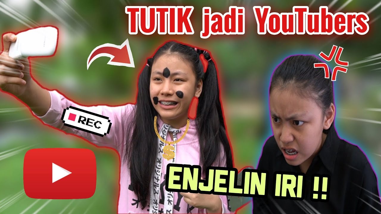 DRAMA TUTIK JADI SELEB,ENJELIN IRI  !!