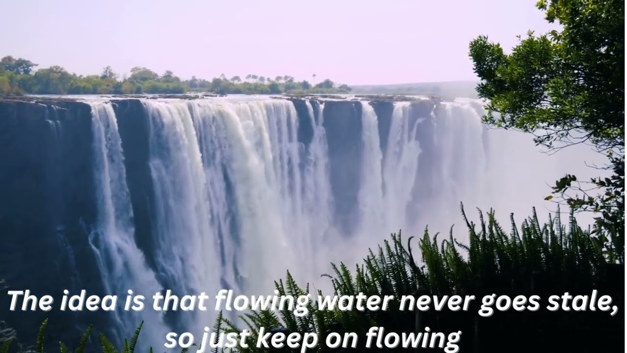 Water Does Not Resist. Water Flows