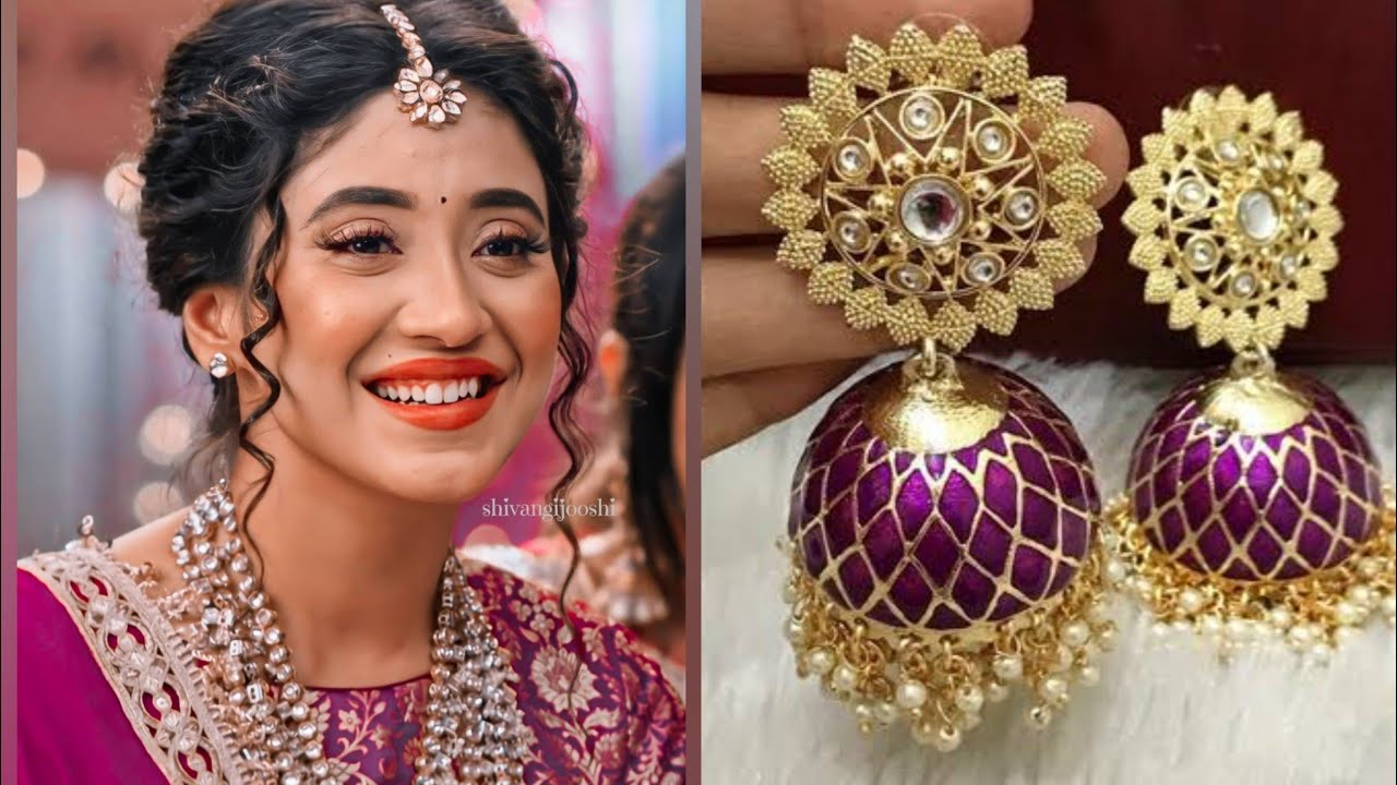 Shivangi joshi as beautiful earrings.....😍#naira#kaira#yrkkh@Krishi291