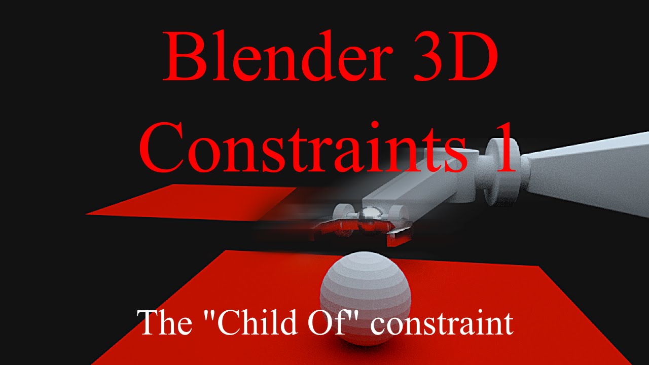 3D Animation constraints : the "Child Of" constraint -