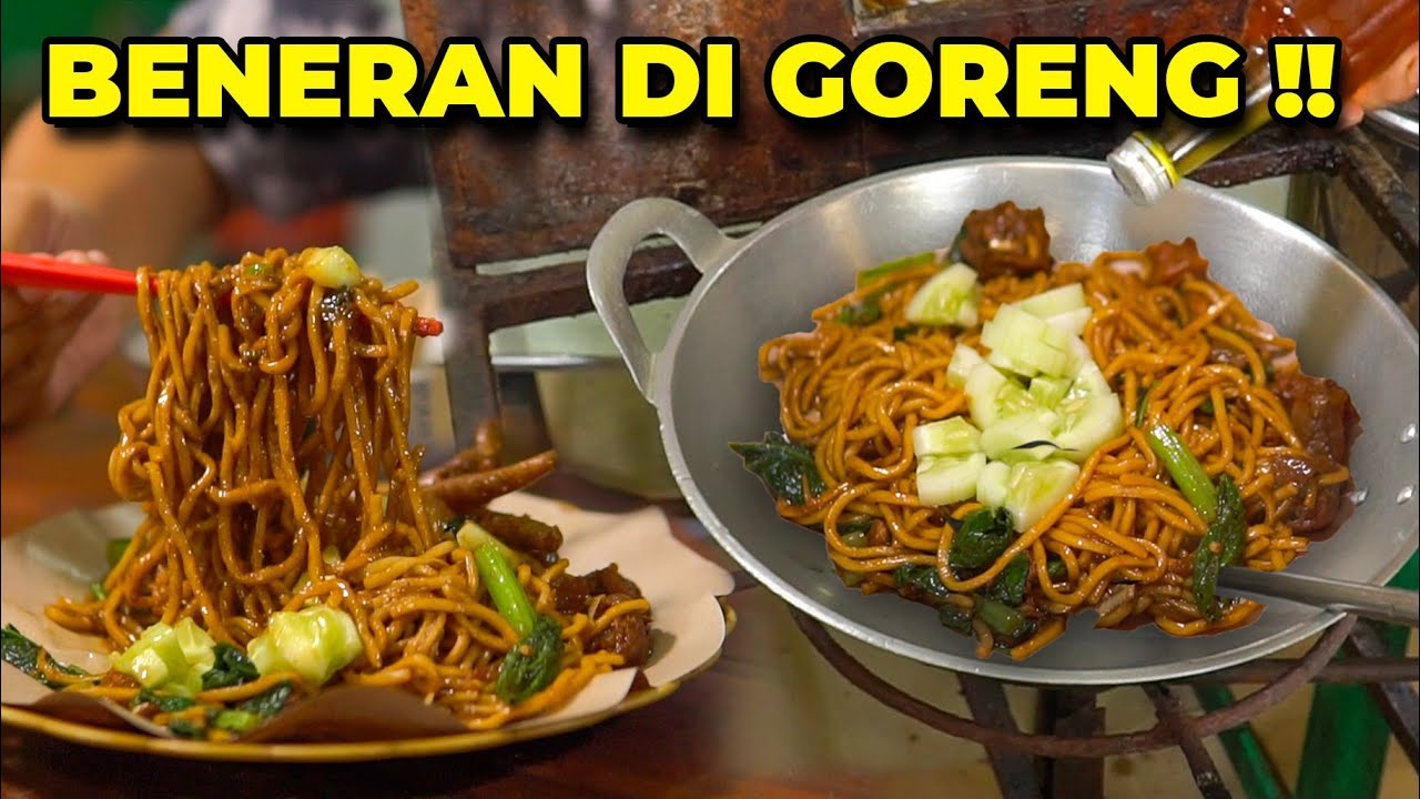 SEPORSI CUMA 11.000, MIE AYAMNYA BENERAN DIGORENG PAKE MINYAK! MIE AYAM GORENG PAK MUS PASAR TURI