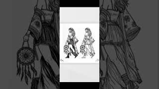 Bohemian Style Coloring Pages | Fashion Coloring Book Flip Through#amazonkdp #coloringbook #shorts
