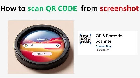 How to scan QR CODE  from screenshot