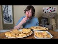 Fish and Chips Mukbang | Haddock, Cod, Halibut and Shrimp