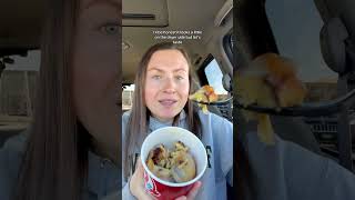 trying Wendy's new Cinnabon pull apart #wendys #cinnabon