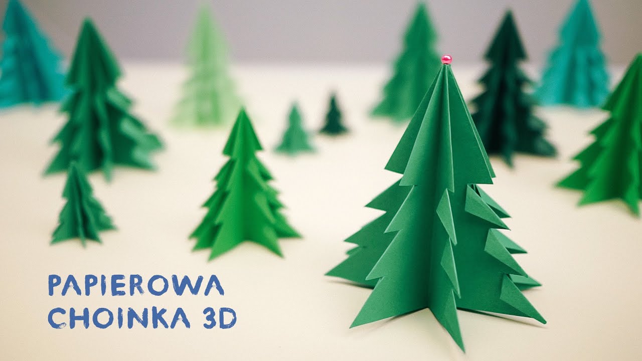 Papierowa Choinka 3D YouTube