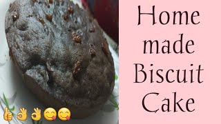 Home made biscuit cake # easy to do it ...