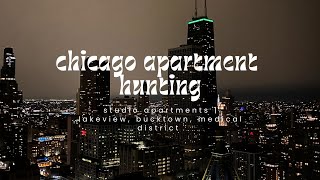 chicago apartment hunting | studio tours in lakeview, medical district and bucktown + prices