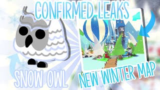ADOPT ME *CHRISTMAS* LEAKS CONFIRMED - New WINTER MAP AND SNOW OWL 2020