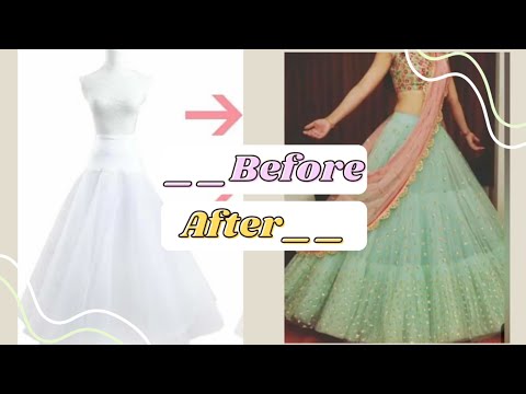 How To Make Cancan Skirt At Home!कैनकन स्कर्ट खुद से बनाइये।।