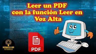 Leer un pdf con la función leer en voz alta