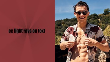 light rays on text tutorial | after effects