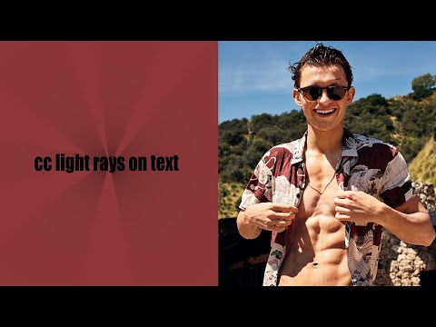 light rays on text tutorial | after effects